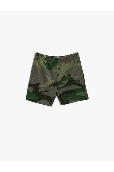 Koton Camouflage Patterned Shorts Cotton