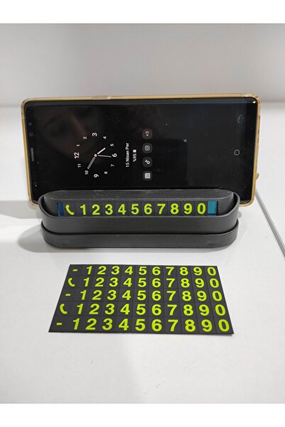 Hibana Araç Park Tel Numaratörü-mıknatıslı Kendinden Yapıskanlı Telefon Tutuc...