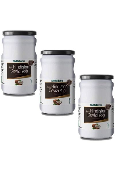 Shiffa Home Solid Coconut Oil 330 Ml X 3 Pieces 100% Original Right Hand Salim Healing Market