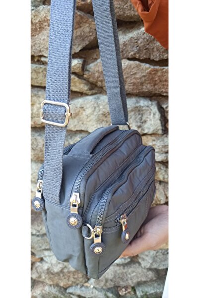 MEGA ÇANTA Ženske sive Klınkir Vodootporno Multi-Eye Torba za rame Tm6000m