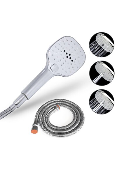 AQUA BAGNO Zero El Duşu - Duş Spirali Hortumu Set-2 Parça