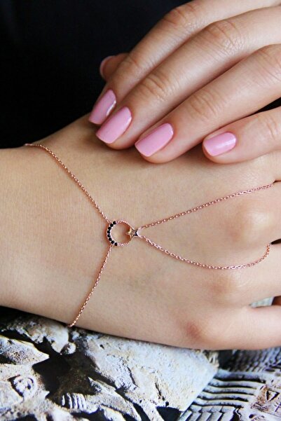 Argentum Concept Siyah Taşlı Ay Yıldız Figürlü 925 Ayar Gümüş Şahmeran - B057101