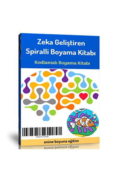 Enine Boyuna Eğitim Preschool Intelligence Developing Spiral Coloring Book