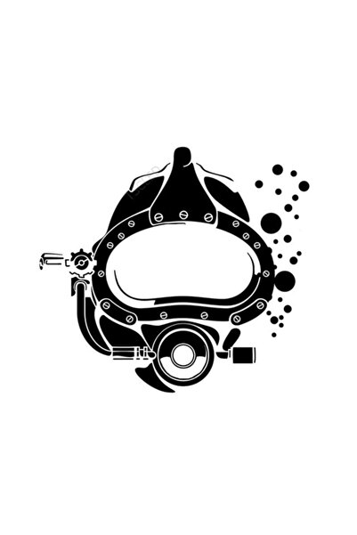 TSC قناع غوص سكوبا 18 سم لاصق لاصق