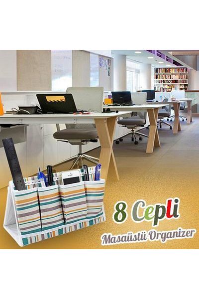 Hibrit Shop Multi-Purpose 8-Pocket Desktop Organizer - Asorti