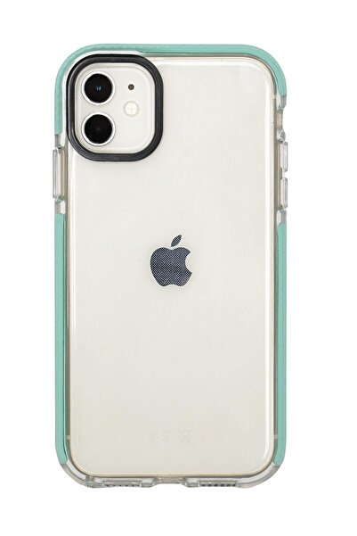 mooodcase Iphone 12 Candy Bumper Silikonlu Yeşil Telefon Kılıfı Mchzr