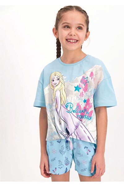 Frozen Set pantaloni scurți și top pentru fete