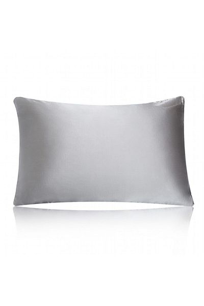pistore Gray Silk Satin Pillow Case 50 X 70 1 Piece