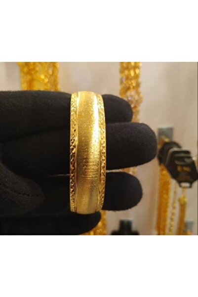 barisiva gold 22 Ayar Altın Kaplama Kadın 2 Cm Eninde Bilezik Modeli