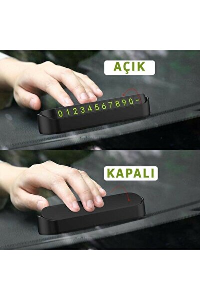 Ankaflex Oto Araba Göğüs Üstü Numaratör Aç Kapa Sistem Araç Park Telefon Numaratörü