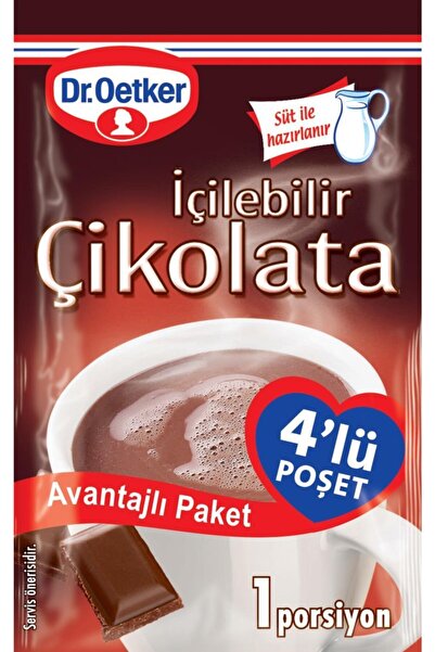 Dr. Oetker Içilebilir Çikolata 4'lü