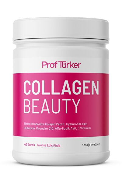 ProfTürker Collagen Beauty 400 G- Hyaluronik Asit, Glutatyon, Alfa-lipoik Asi...