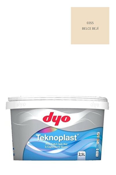 Dyo Teknoplast Teflonlu Antibakteriyel Ipek Mat Iç Cephe Duvar Boyası 0355 Be...