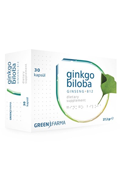 GreenFarma Green Farma Ginkgo Biloba Gingseng B12 30 Kapsül