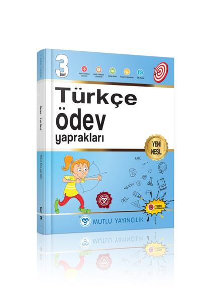 Mutlu Yayıncılık Mutlu 3.sınıf Yeni Nesil Türkçe Ödev Yaprakları