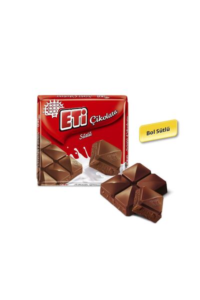 Eti Çikolata Sütlü Kare 65 g x 10 Adet