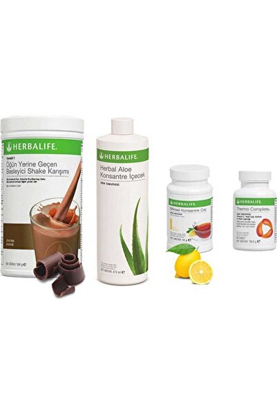 Herbalife Çikolata Shake Limon Çay 50 Gr Aloe Vera  Thermo Tablet