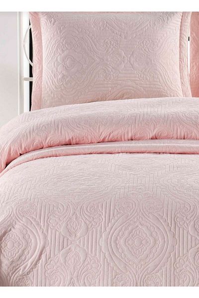 Örtüm Μονό κάλυμμα κρεβατιού με καπιτονέ Microfiber Rose