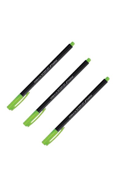 Dong-A Hexaplus Fınelıner No:43 Light Green Fiber Tip Pen 3 Pcs