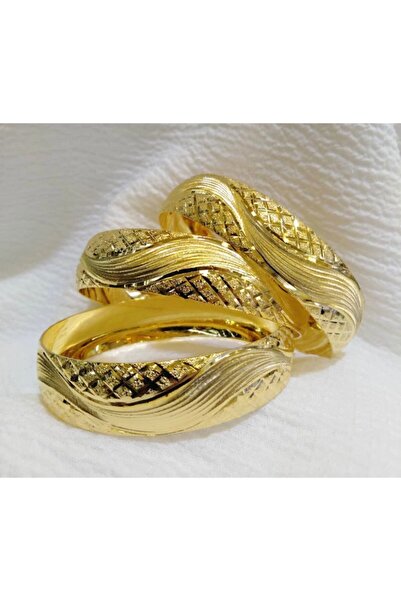 barış gold altın kaplama Altın Kaplama Kadın  Bilezik Modeli Adet Fiyatıdır 22 Ayar 2 Cm Eninde