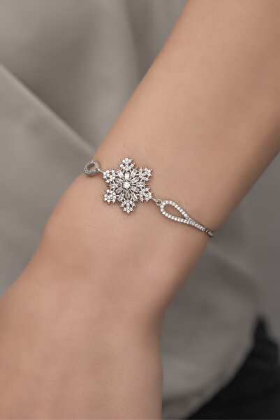 Nereze 925 Ayar Gümüş Asansörlü Kelepçe Kartanesi Bileklik