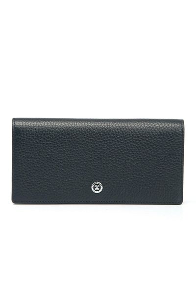 Tergan Navy Blue Leather Women's Wallet 05685a38