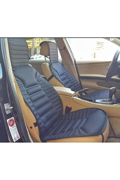 HMNL Fiat Egea Siyah Koltuk Kılıf Koruyucu Minderi Ön 2li Minder Ortopedik Lüks