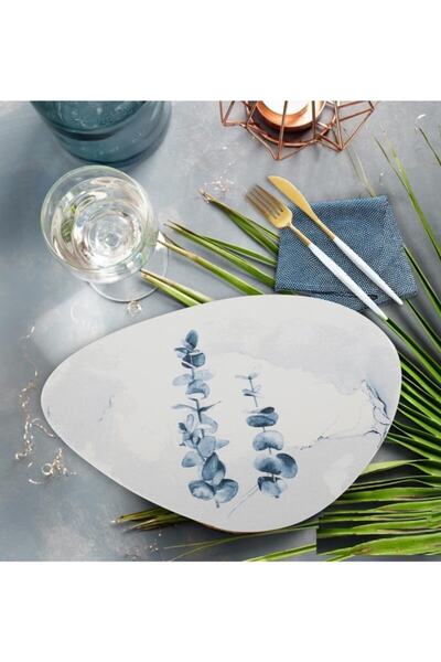 Keramika Oscar 35 Cm Servis Tabağı Mat Beyaz 19861