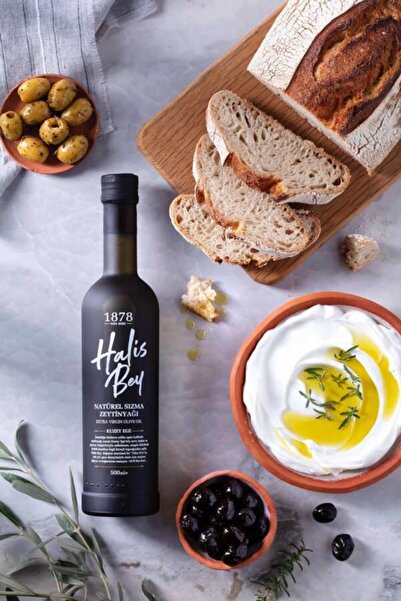 Halis Bey Premium Soğuk Sıkım Natürel Sızma Zeytinyağı 500ml