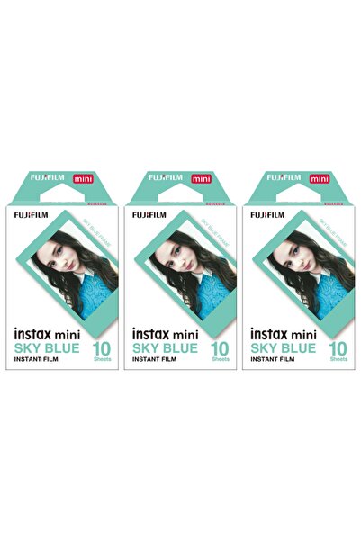 Fujifilm Instax Mini Sky Blue Edition 10x3 Film Seti