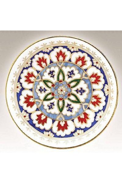 Kütahya Porselen Hand Decorated Plate Decoration No 01171 13 cm