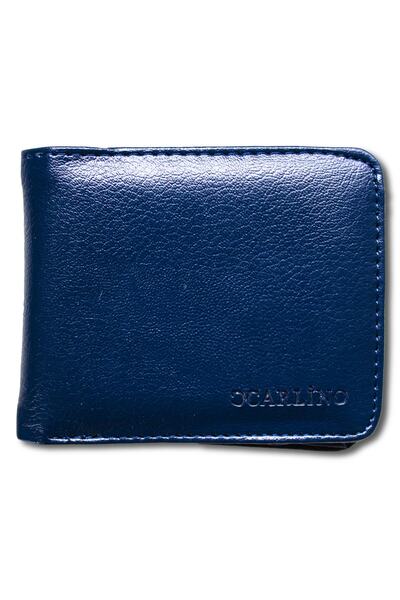 Carlino Unisex Yatay Cüzdan Mavi