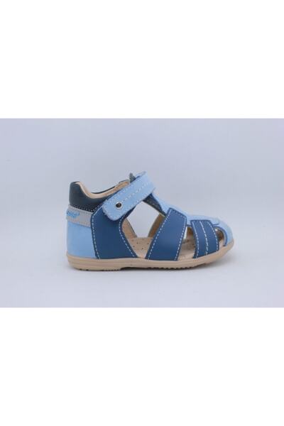 Ortopedia Blue-dark blue First Step Sandals