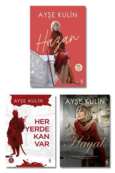 Everest Yayınları Ayşe Kulin Son Kitapları Seti Hazan Her Yerde Kan Var Hayal...