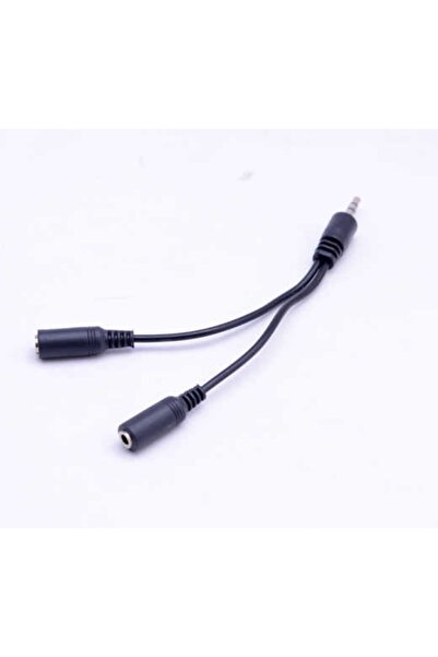 UnDePlus 2 3.5mm Kulaklık Çıkışlı Kısa Aux Kablo Dönüştürücü karışık