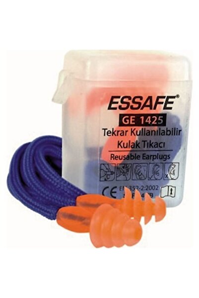 Essafe Ge-1425 Çam Tipi Ipli Kutulu Kulak Tıkacı 10 Çift