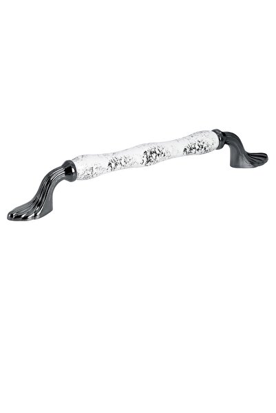 Porcellana Perla Porselen Dolap Çekmece Mobilya Mutfak Kulbu Venüs 160 Siyah Yaprak