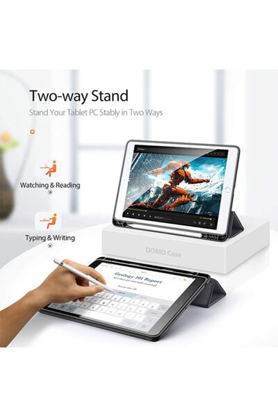 Ally Mobile Dux Ducis Ipad 7th Gen 10.2 2019 Kılıf Kalem Yerli Soft Tpu Mıknatıslı Domo Kılıf