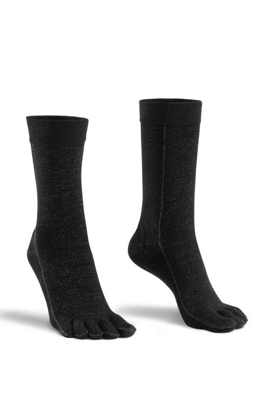 Bonny Silver Anti-Fungal Toe Socket Women's Black Silver Socks Pack of 3
