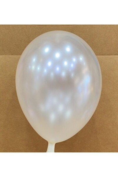 HKN 55 Metalik Gemar Beyaz Balon (11 Inc 28 Cm) 100 Lü