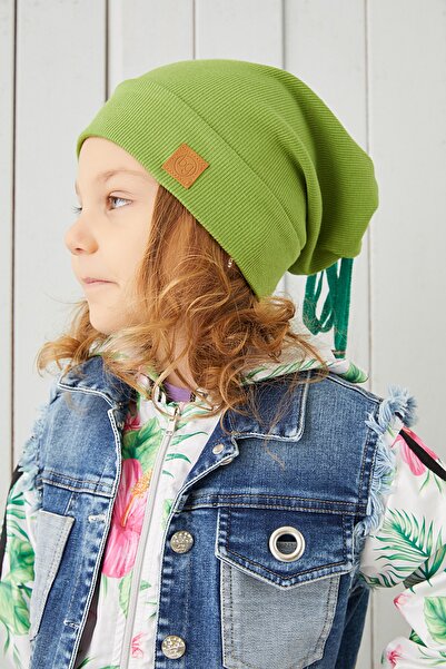 Babygiz Bebeluş Fetă Copil Pălărie verde Beanie Handmade Confortabil, prieten...