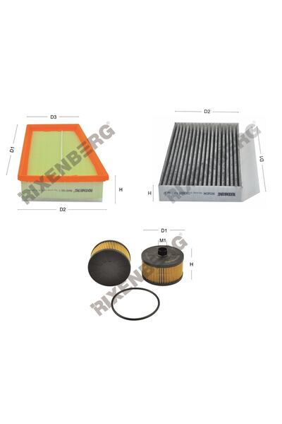 Genel Markalar Renault Megane 4 2015- 1.2 tCe 1.3 tCe Periyodik Bakım Filtre ...