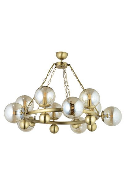 LampaLuce Spaziale Modern Avize 10'lu Sarı
