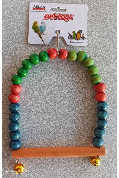 A PLUS Budgie Swing Wooden Beaded Ws01