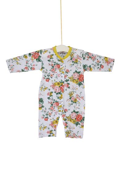Aziz Bebe 0-6 Months Baby Girl Floral Long Sleeve Jumpsuit - Azz 006660