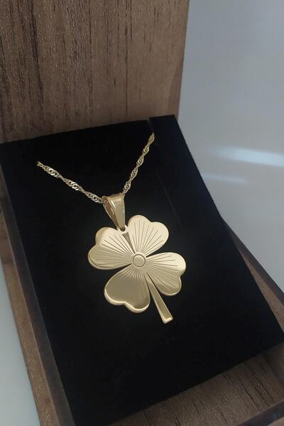 Erer Gümüş Gümüş Yeni Model Yonca Singapur Zincirli Kolye