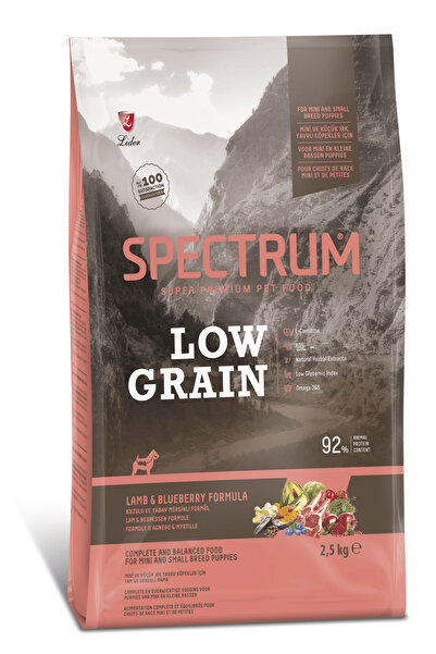 Spectrum Low Grain Küçük Irk Yavru Köpek Maması Kuzulu& Yabanmersinli 2,5 Kg