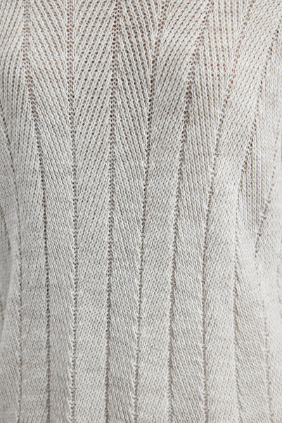 Trendyol Modest Pulover din piatră cu model în oase de pește - TCTAW25AK00040