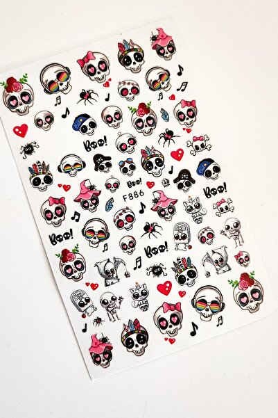 New Obsessions Halloween Cadılar Bayramı Tırnak Sticker Nail Art Süsü