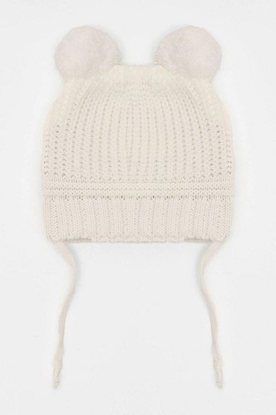 zepkids Striped Ecru Color Beret